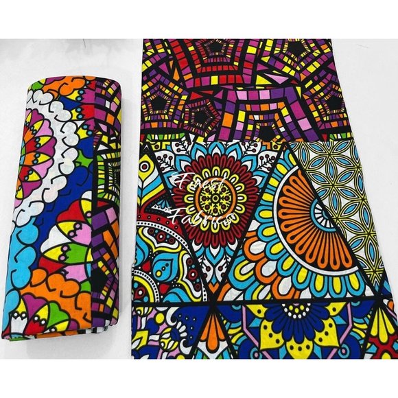 Ankara Fabric African Print Fabric Ankara Fabric By The Yard 100% Cotton Fabric - Picture 1 of 3